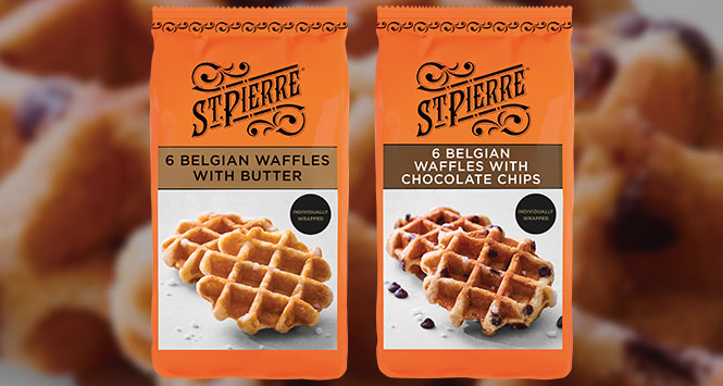 6 Belgian Waffles With Chocolate Chips – St Pierre Bakery