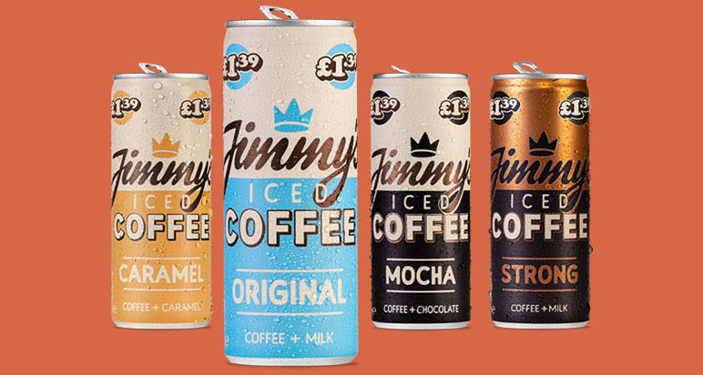 Jimmy's Iced Coffee price-marked packs