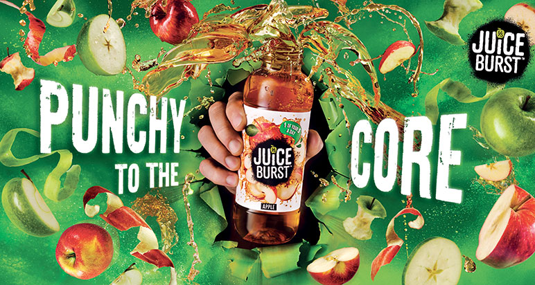 Juice Burst billboard ad