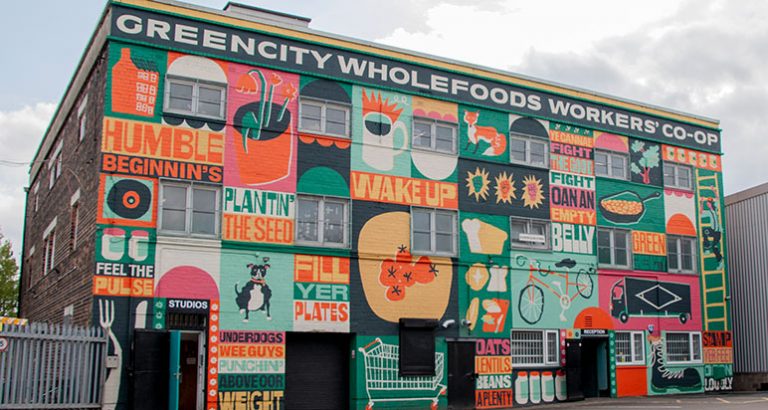 Greencity Wholefoods mural